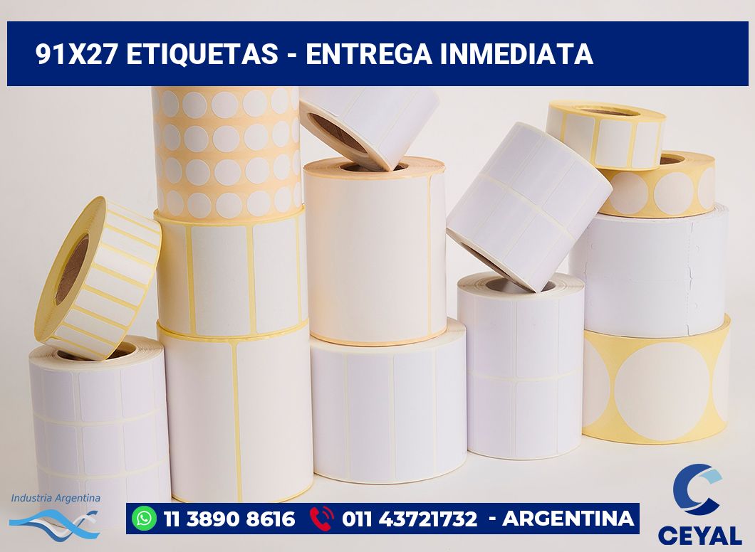 91x27 Etiquetas