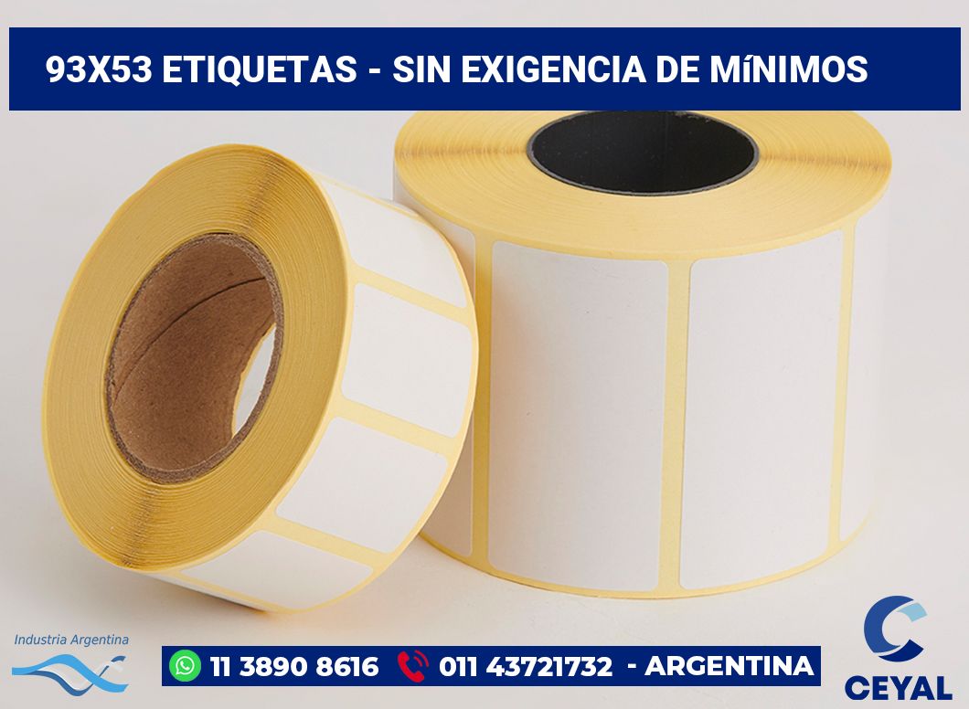 93×53 Etiquetas
