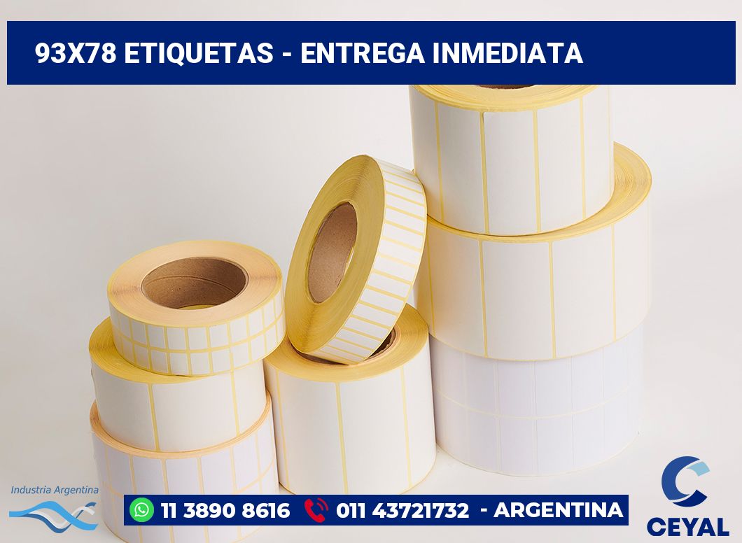 93×78 Etiquetas