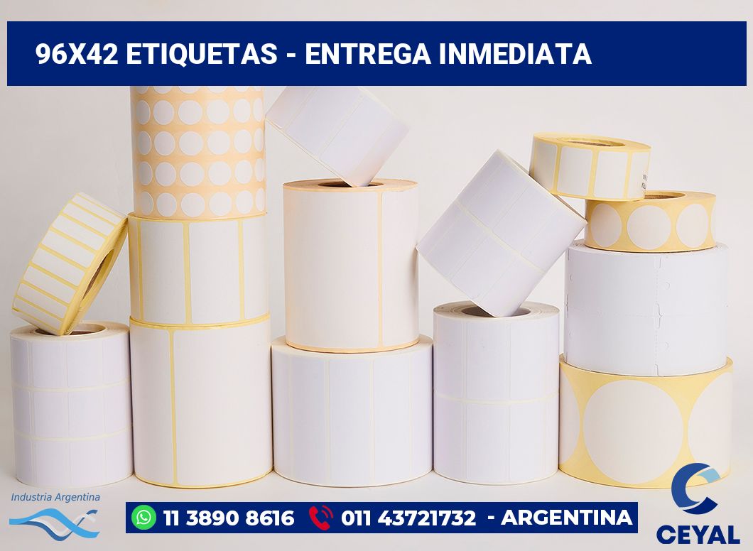 96x42 Etiquetas