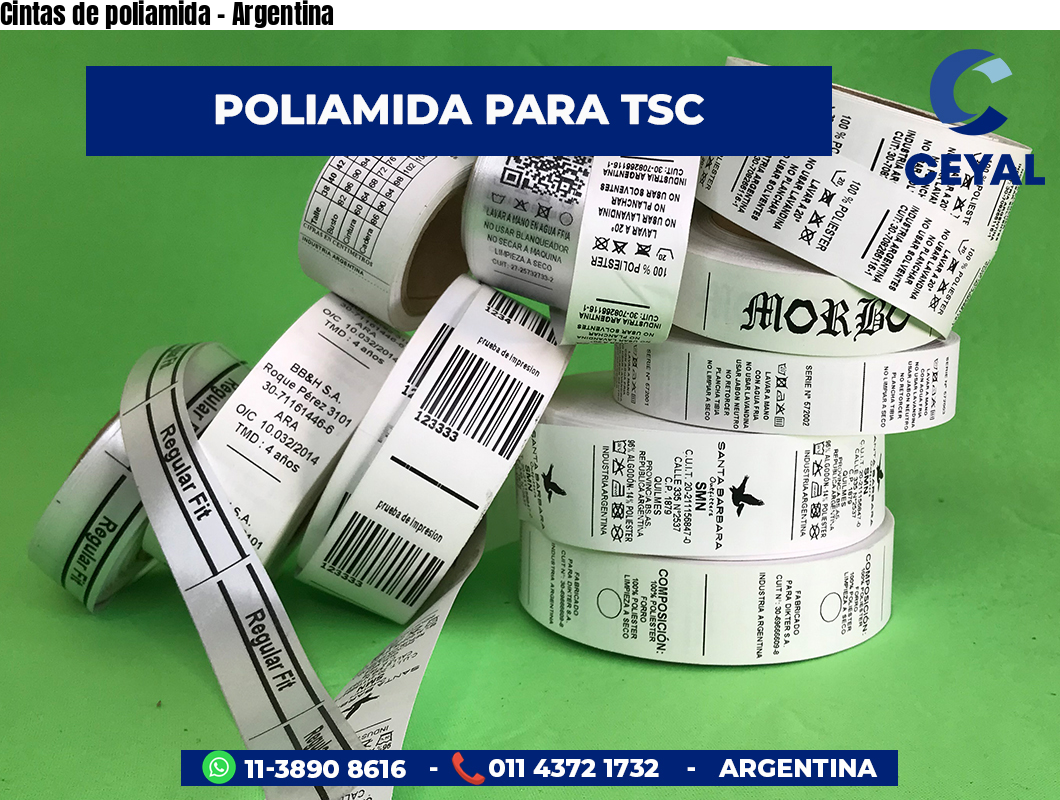Cintas de poliamida - Argentina