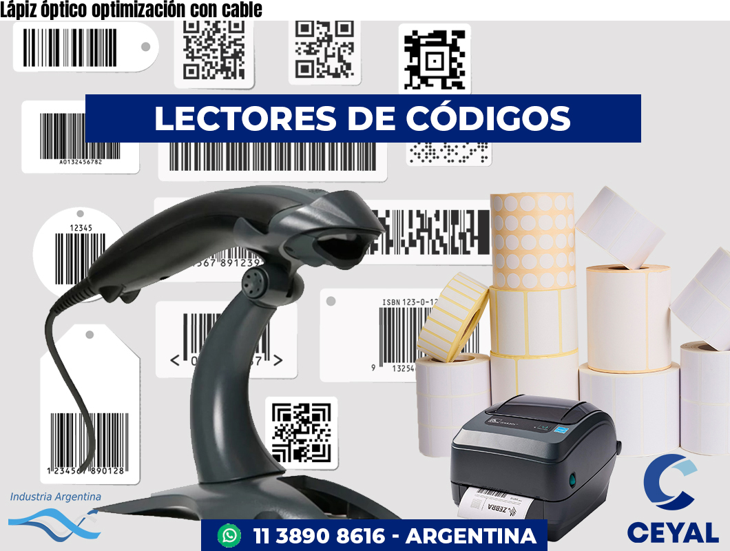 Lápiz óptico optimización con cable