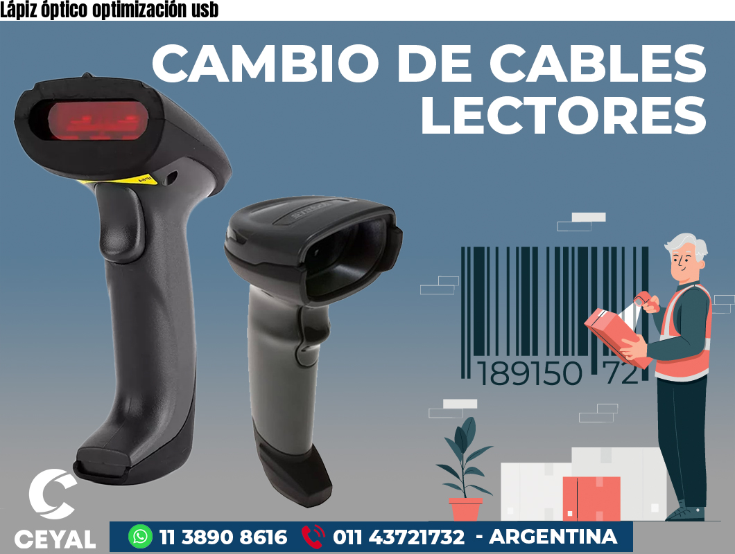 Lápiz óptico optimización usb