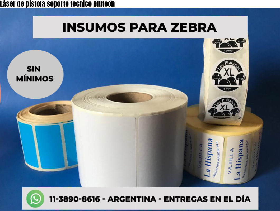 Láser de pistola soporte tecnico blutooh