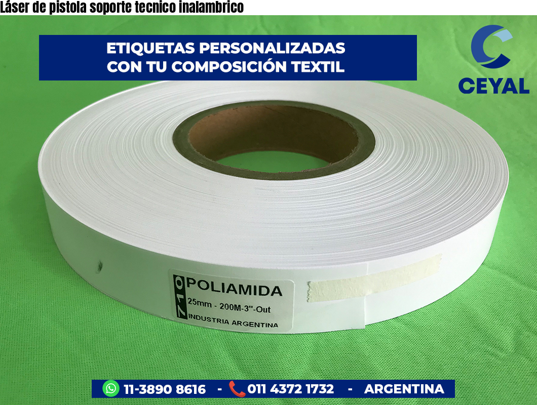 Láser de pistola soporte tecnico inalambrico