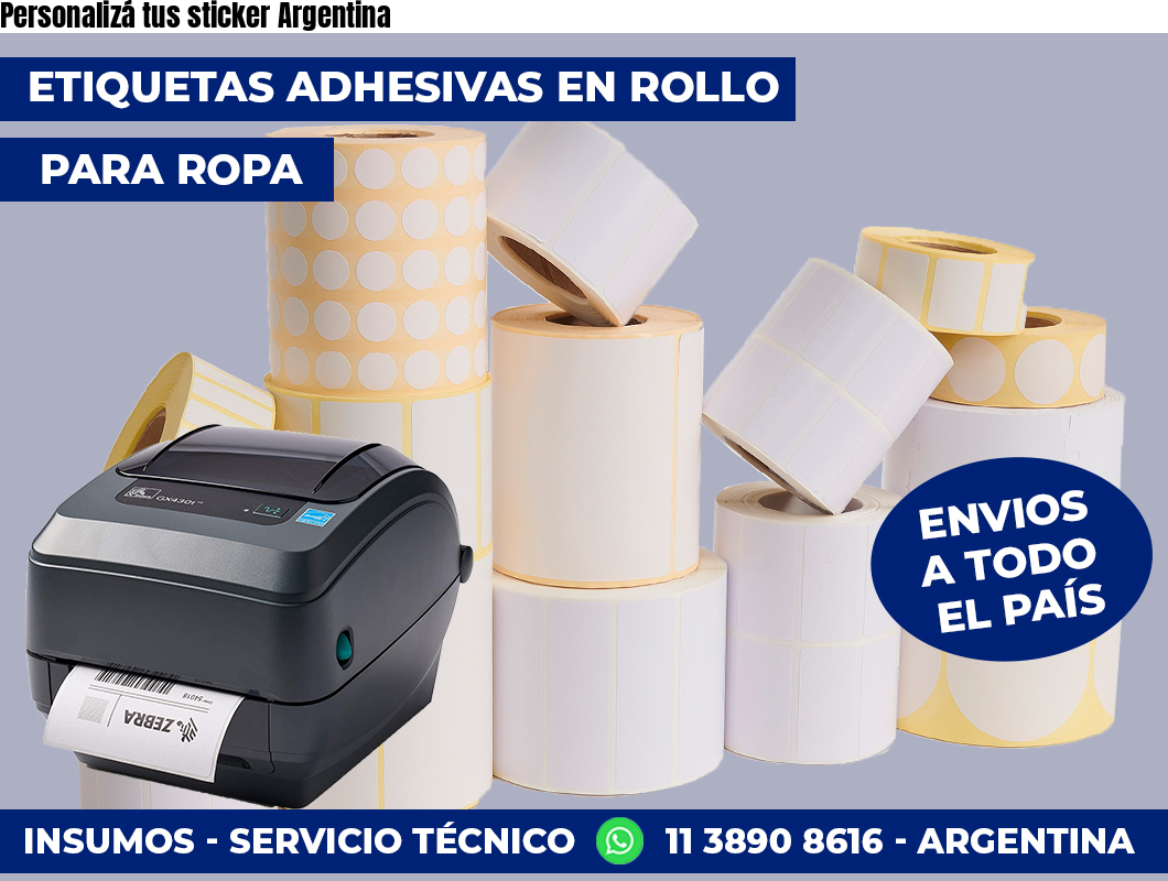 Personalizá tus sticker Argentina