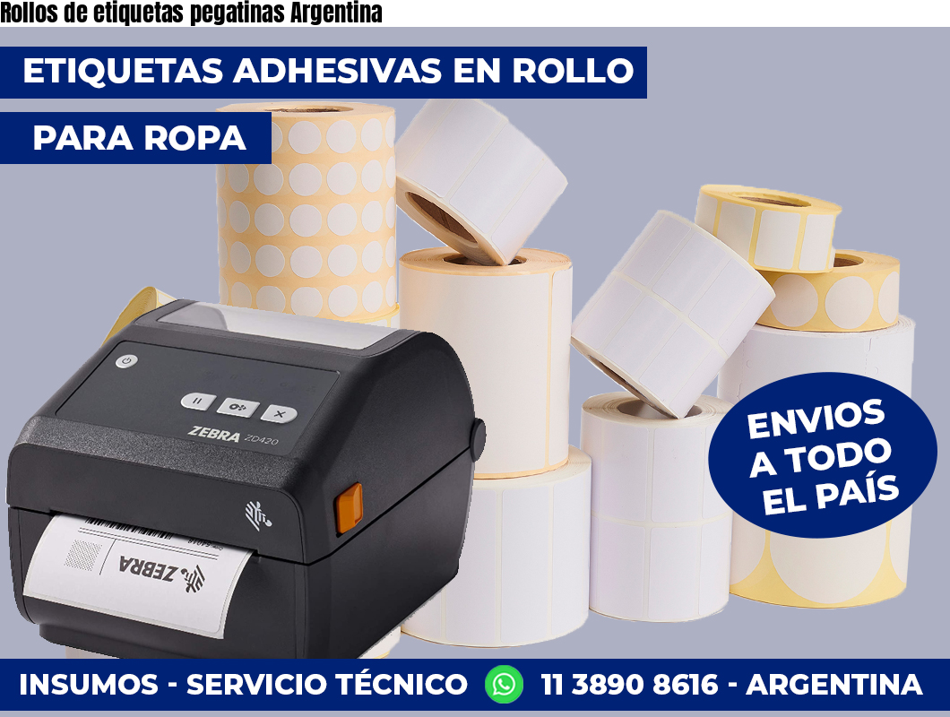 Rollos de etiquetas pegatinas Argentina