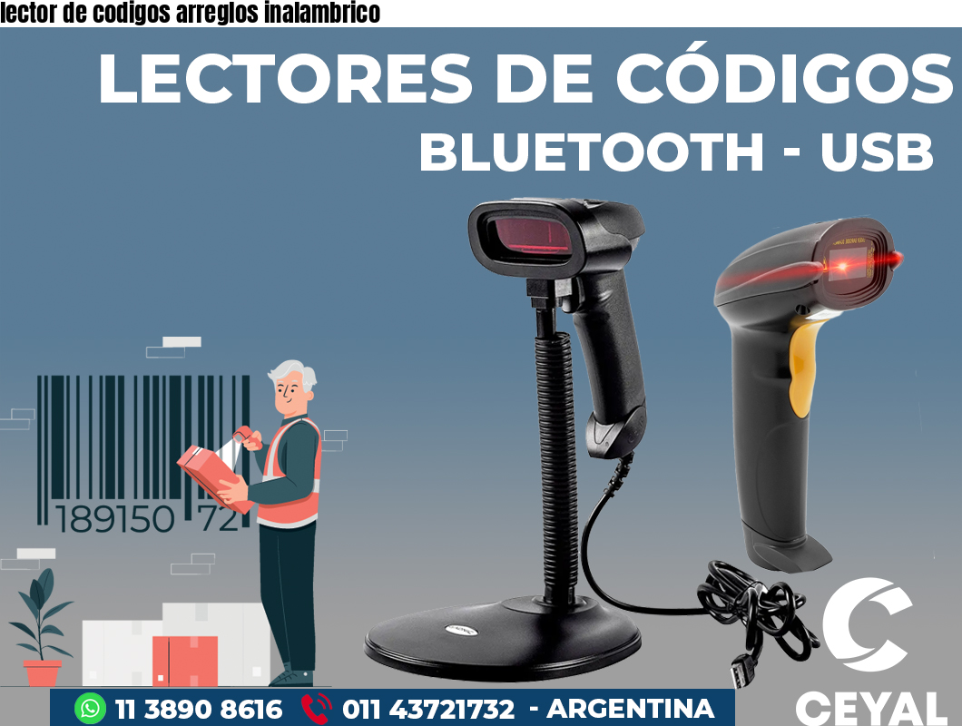 lector de codigos arreglos inalambrico