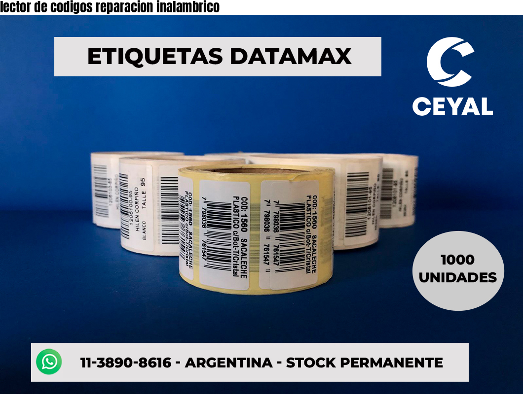 lector de codigos reparacion inalambrico