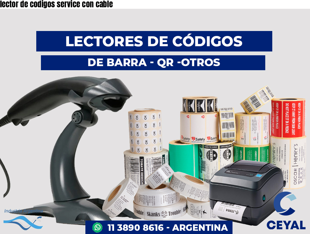 lector de codigos service con cable