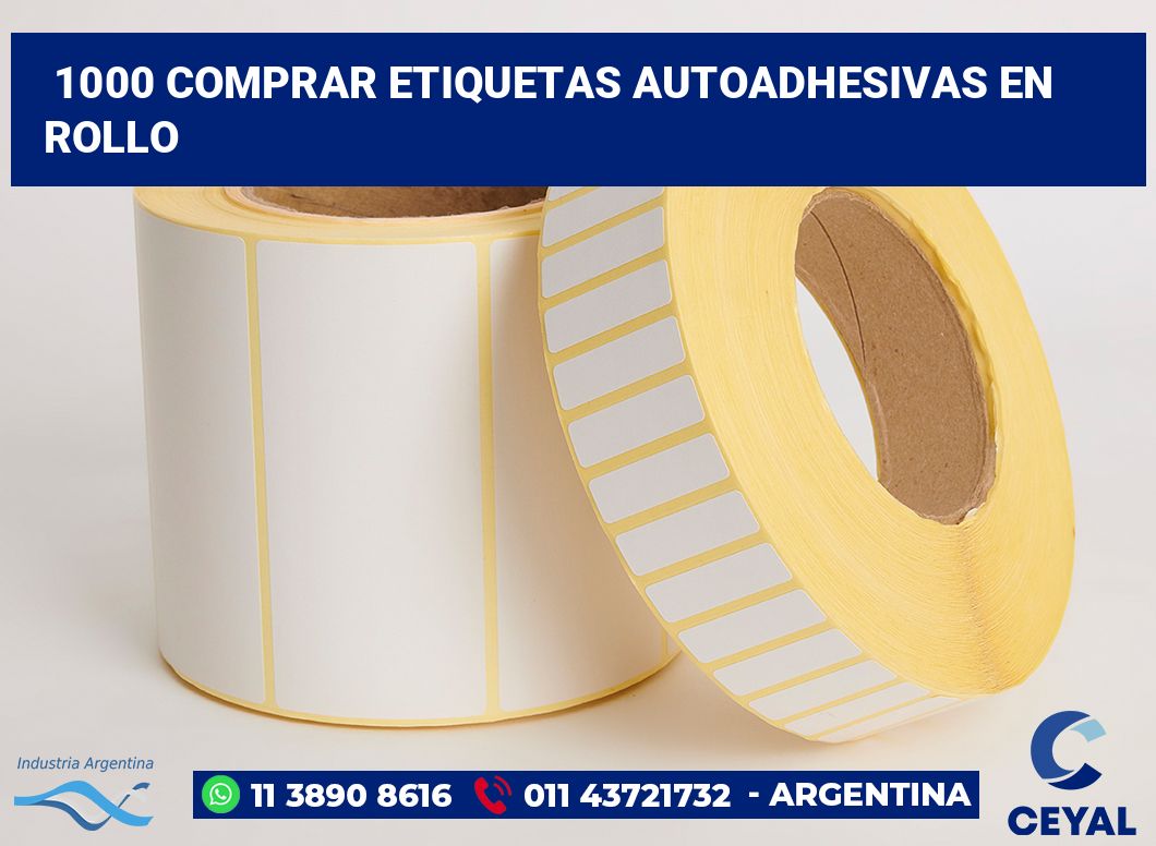 1000 Comprar etiquetas autoadhesivas en rollo