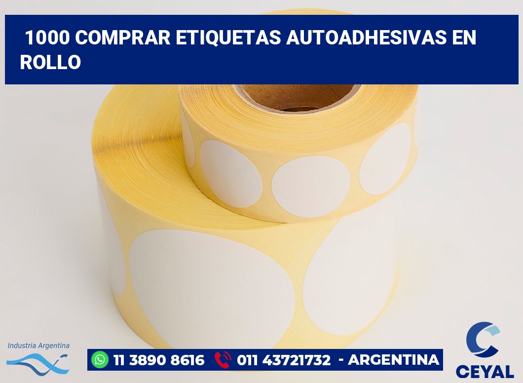 1000 Comprar etiquetas autoadhesivas en rollo
