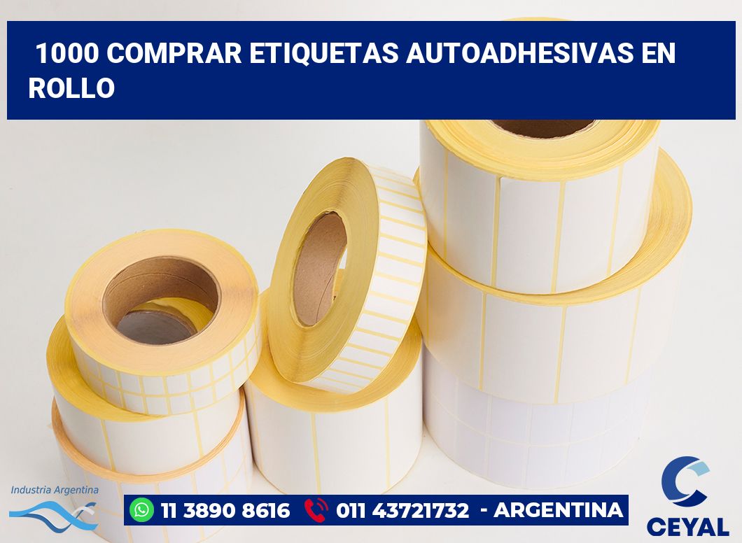 1000 Comprar etiquetas autoadhesivas en rollo