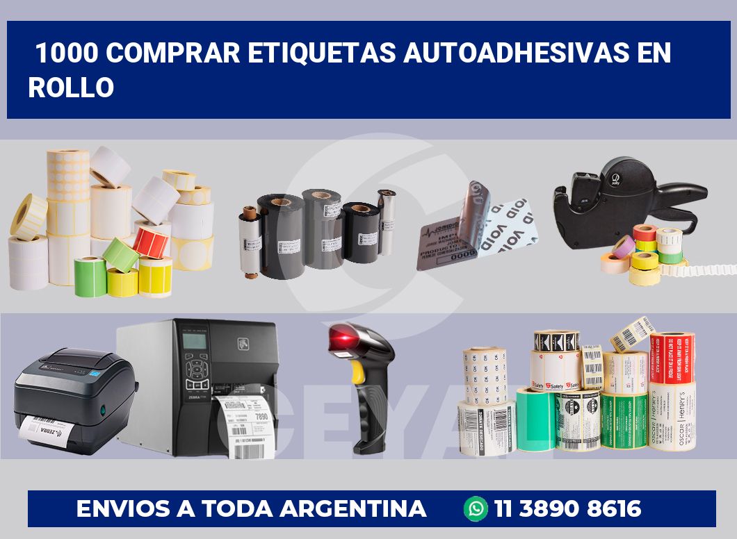 1000 Comprar etiquetas autoadhesivas en rollo