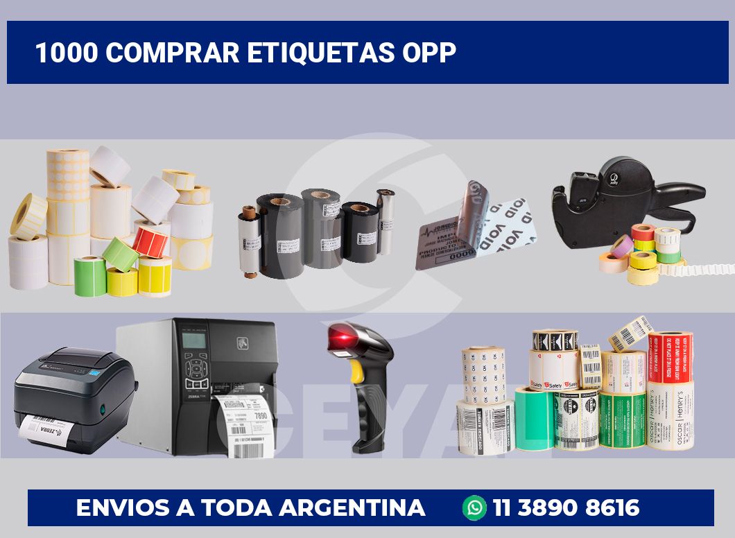 1000 Comprar etiquetas opp