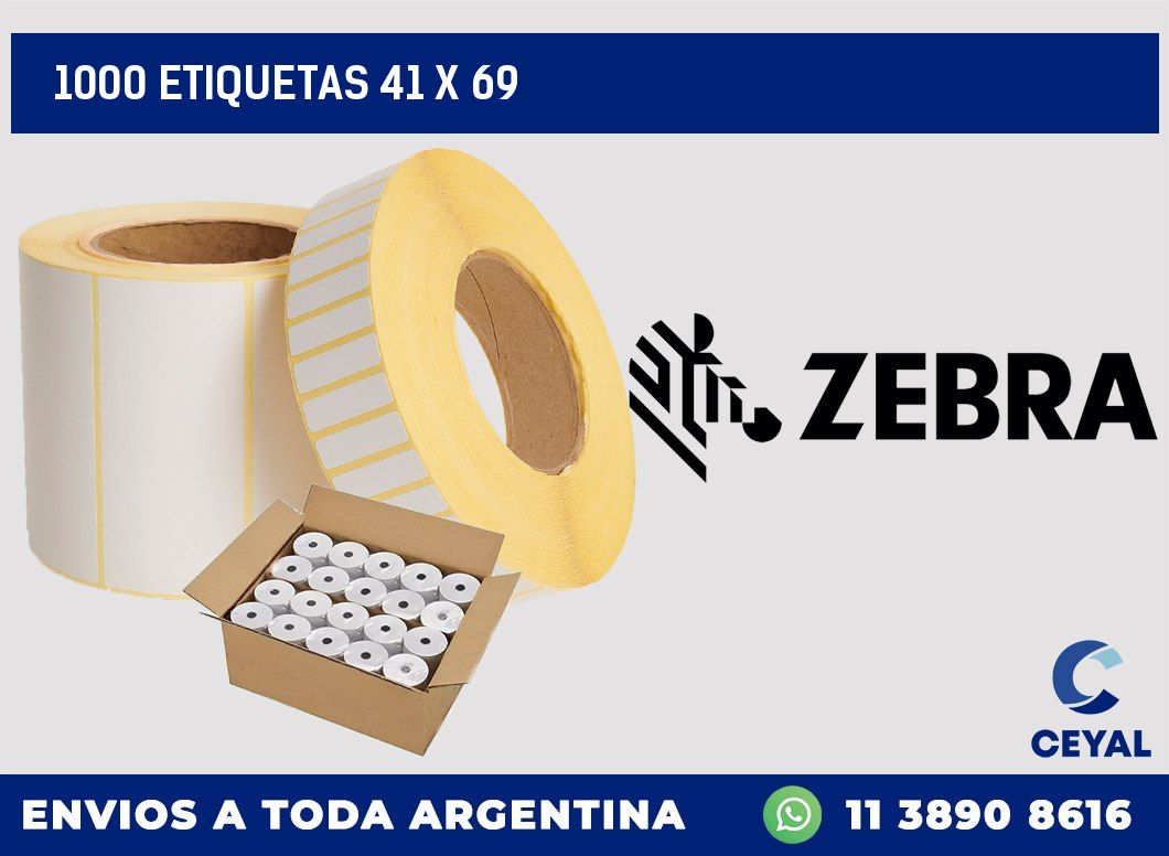 1000 etiquetas 41 x 69