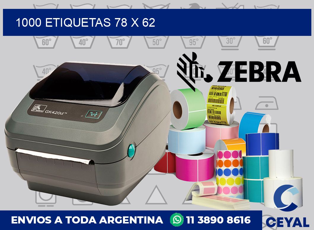 1000 etiquetas 78 x 62