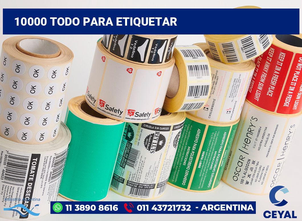 10000 Todo para etiquetar