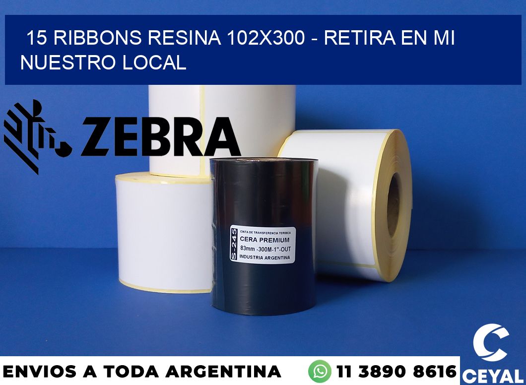 15 Ribbons resina 102x300 - retira en mi nuestro local
