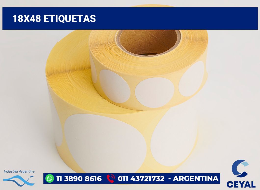 18x48 Etiquetas