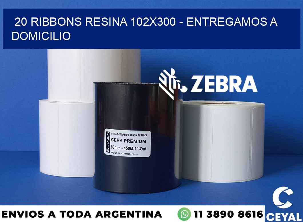 20 Ribbons resina 102x300 - entregamos a domicilio