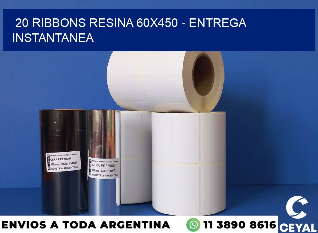 20 Ribbons resina 60×450 – entrega instantanea