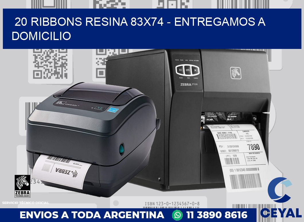 20 Ribbons resina 83x74 - entregamos a domicilio