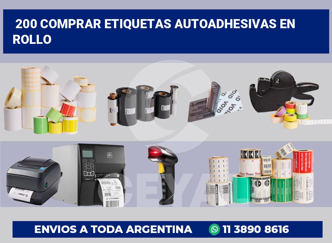 200 Comprar etiquetas autoadhesivas en rollo