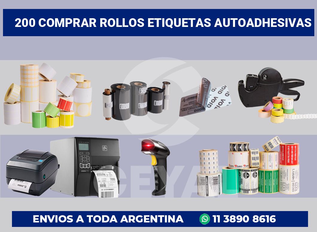 200 Comprar rollos etiquetas autoadhesivas