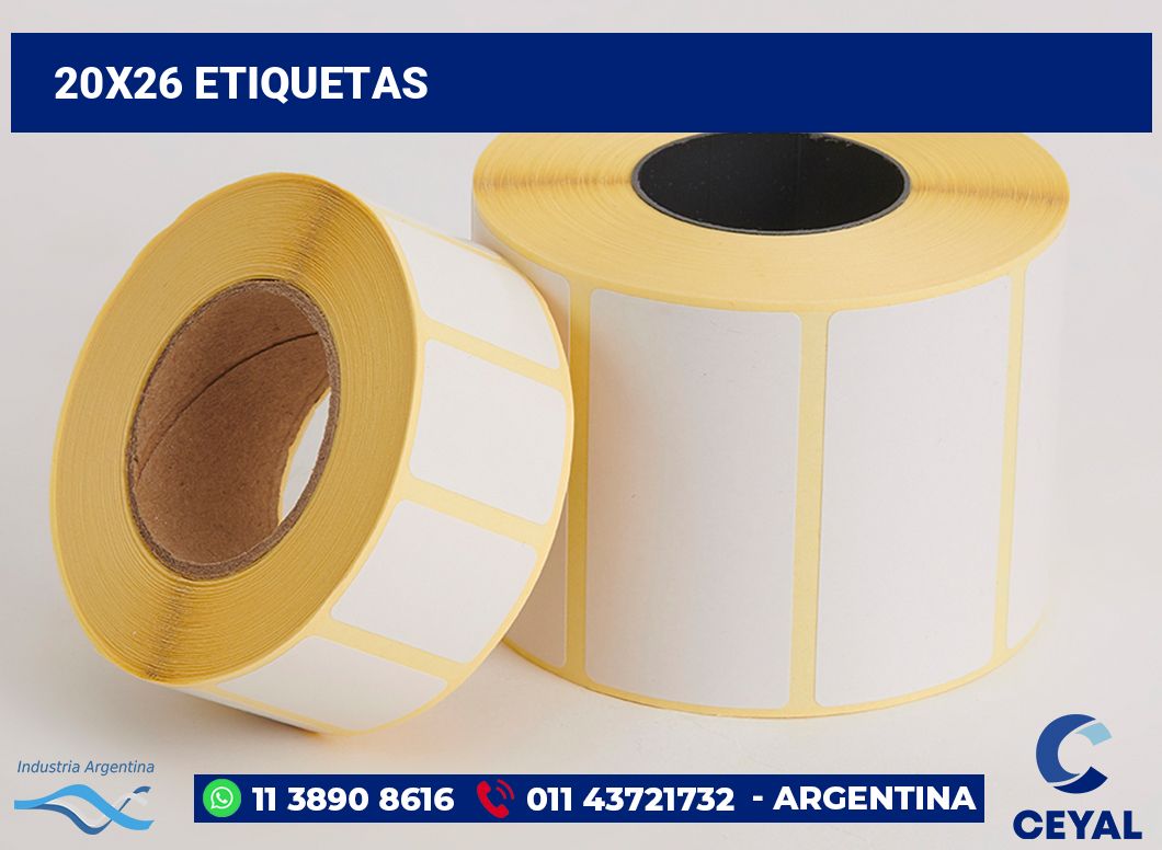 20x26 Etiquetas