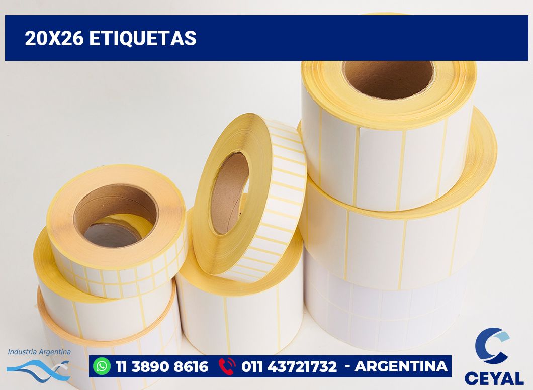 20x26 Etiquetas