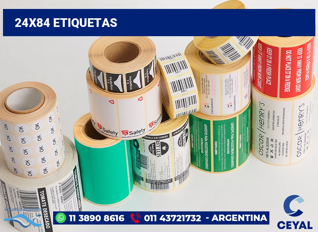 24x84 Etiquetas