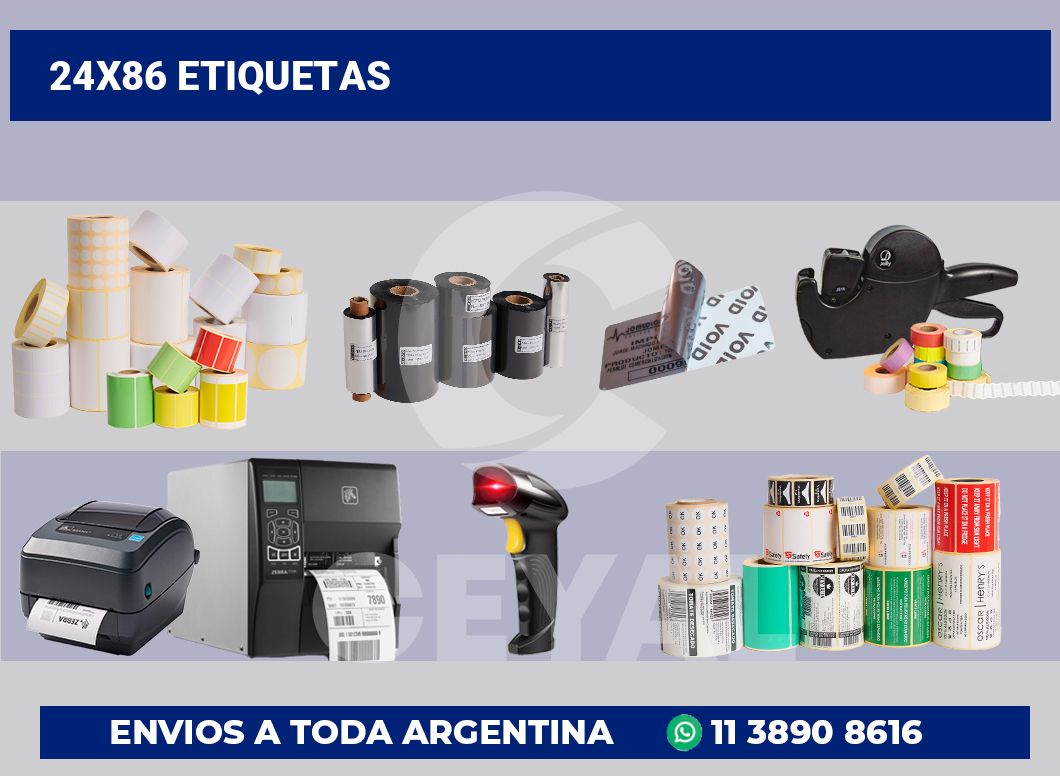 24×86 Etiquetas