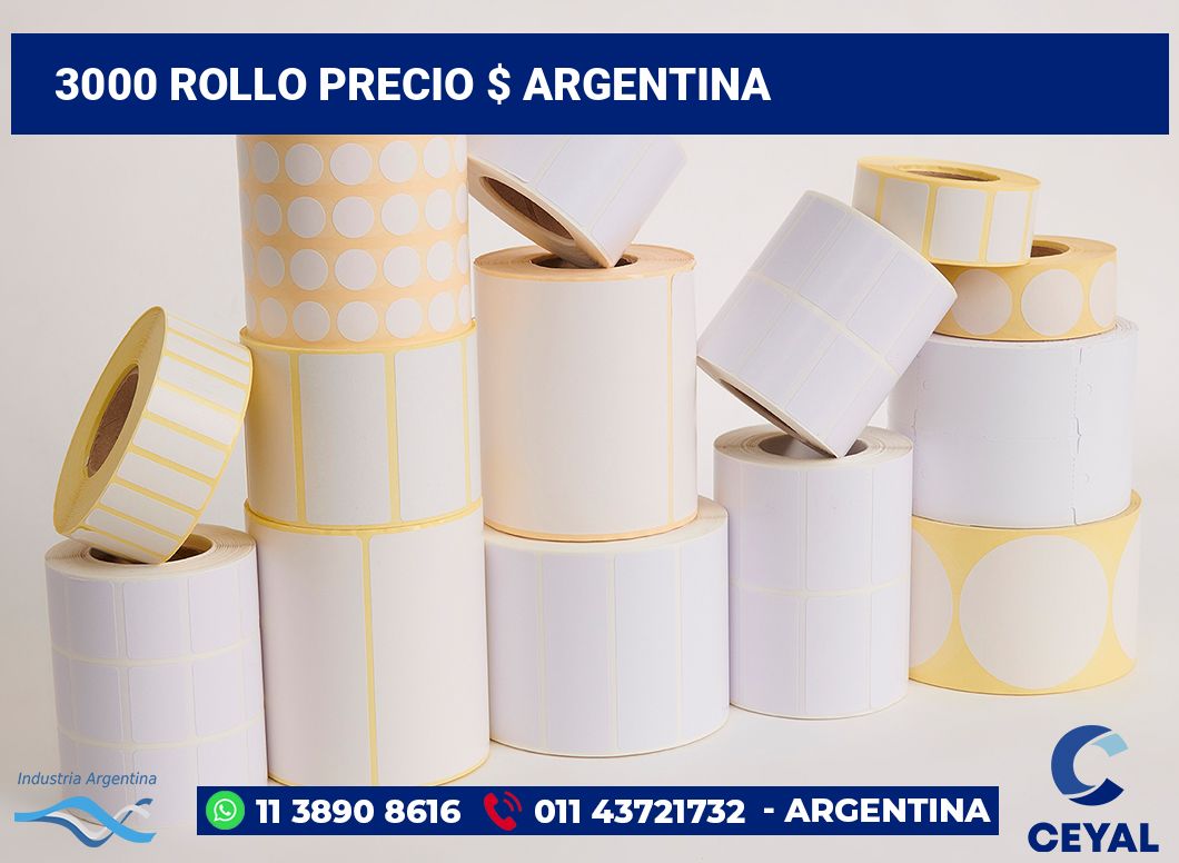3000 Rollo precio $ argentina