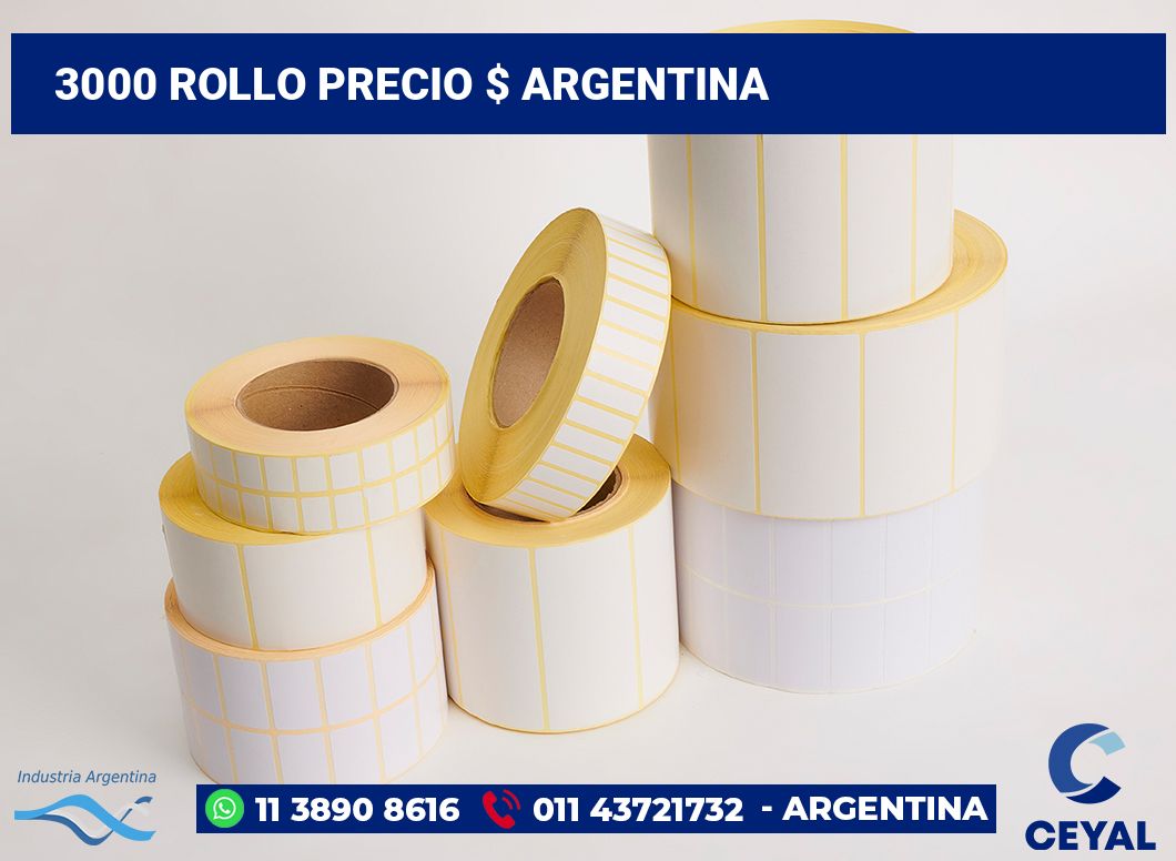 3000 Rollo precio $ argentina