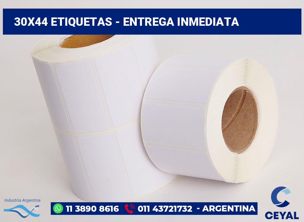 30x44 Etiquetas