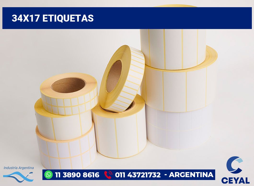 34x17 Etiquetas