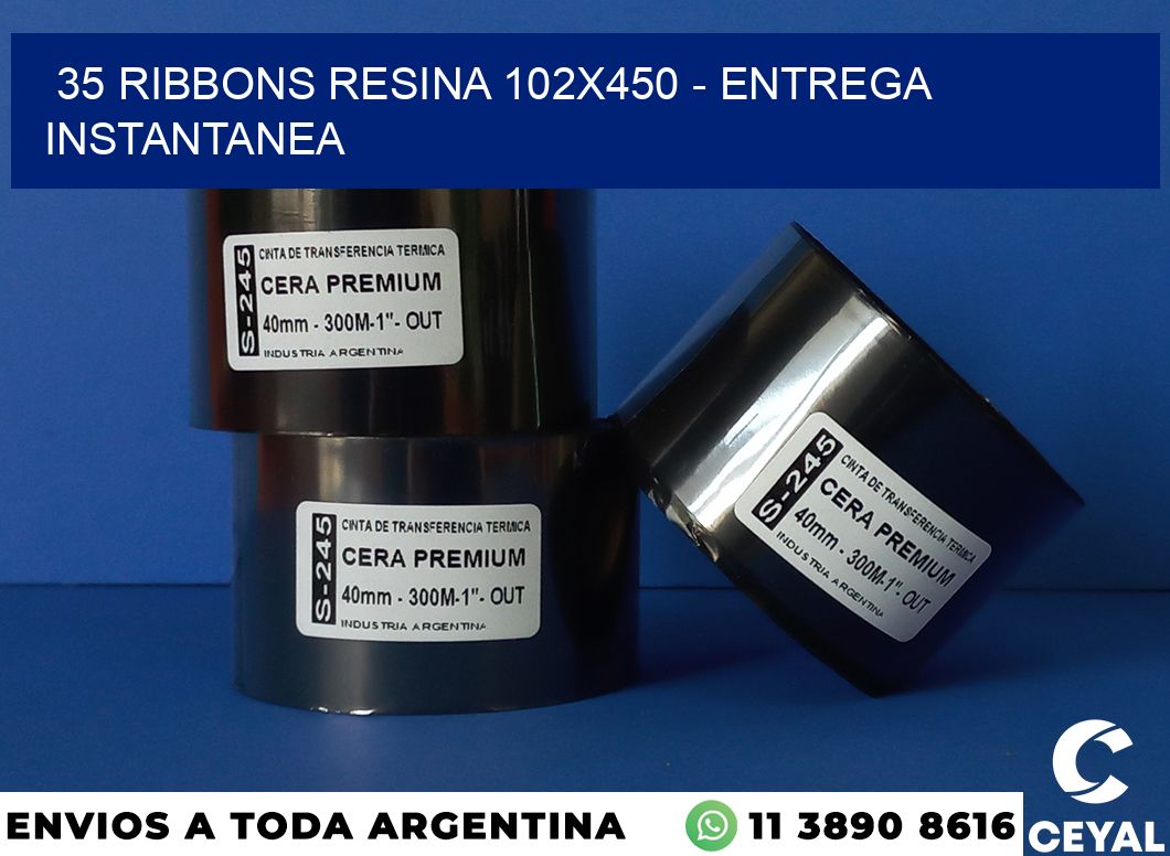35 Ribbons resina 102×450 – entrega instantanea
