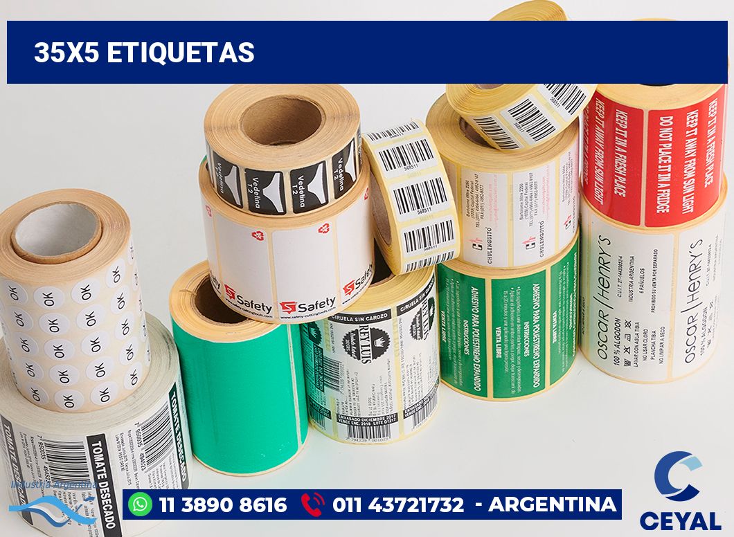 35x5 Etiquetas