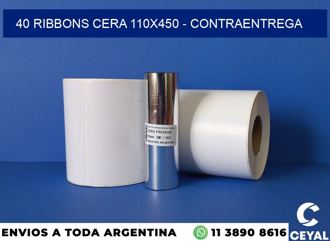 40 Ribbons cera 110×450 – contraentrega
