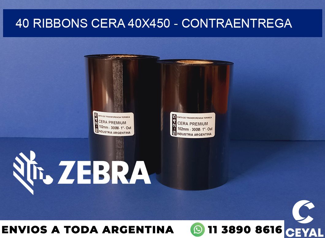 40 Ribbons cera 40x450 - contraentrega