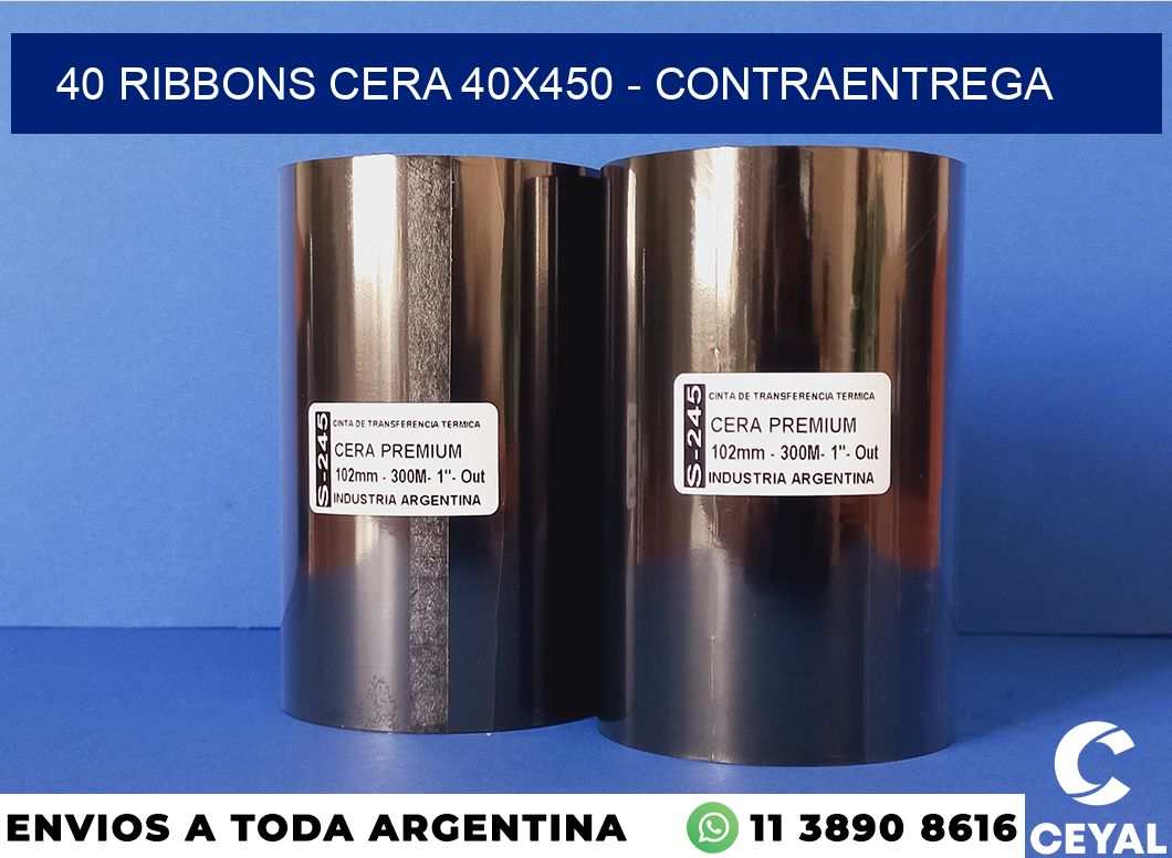 40 Ribbons cera 40×450 – contraentrega