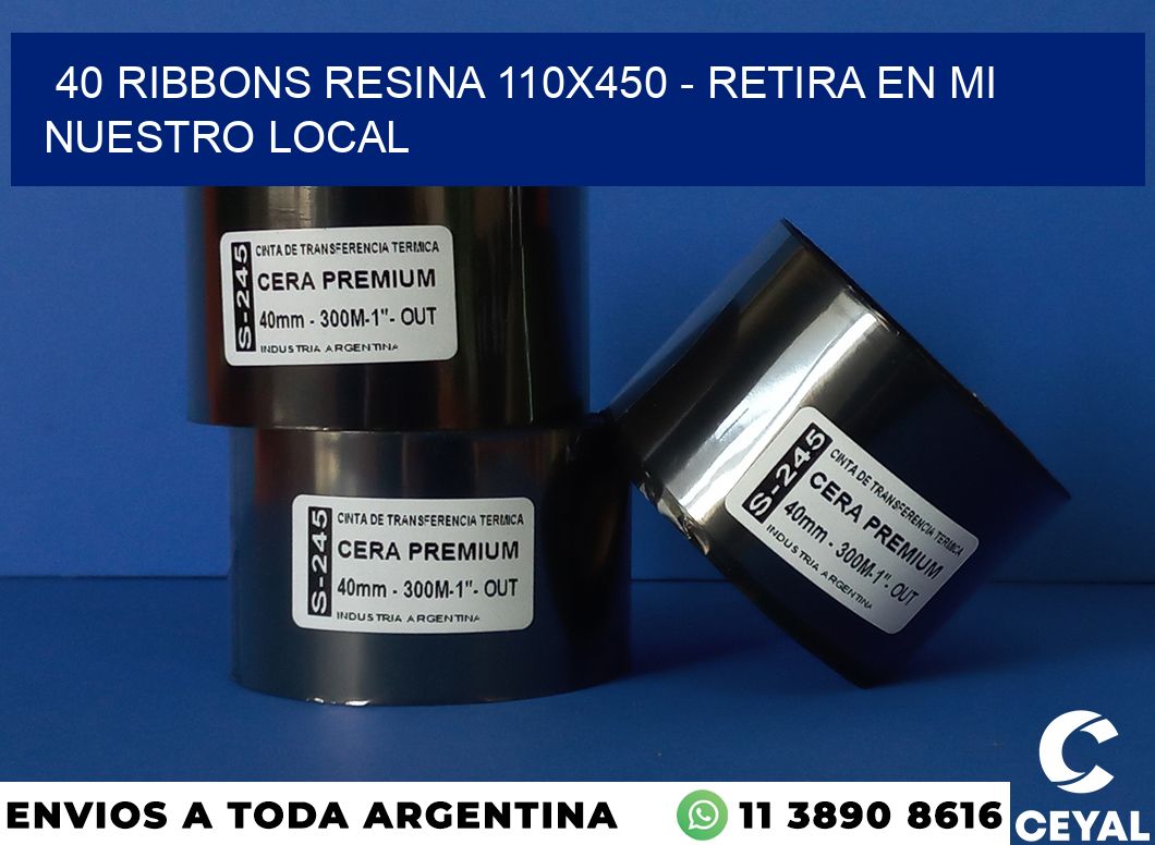 40 Ribbons resina 110×450 – retira en mi nuestro local