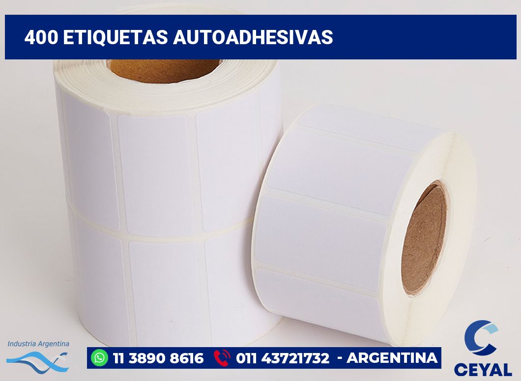 400 Etiquetas autoadhesivas