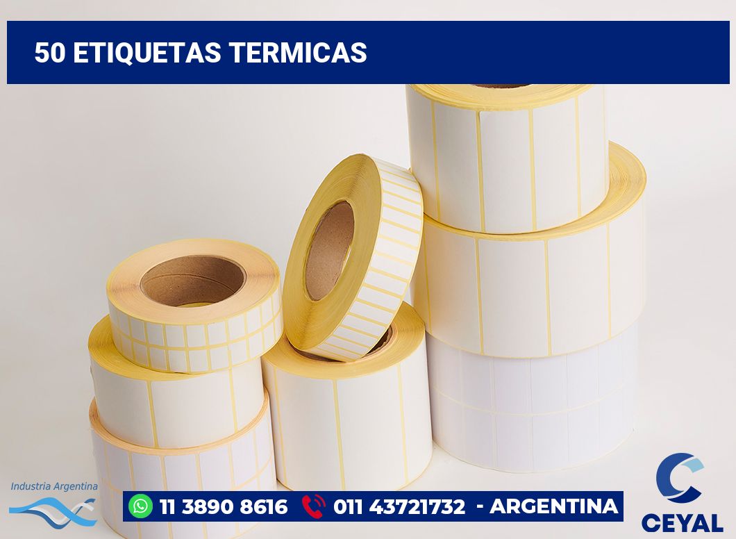 50 Etiquetas termicas