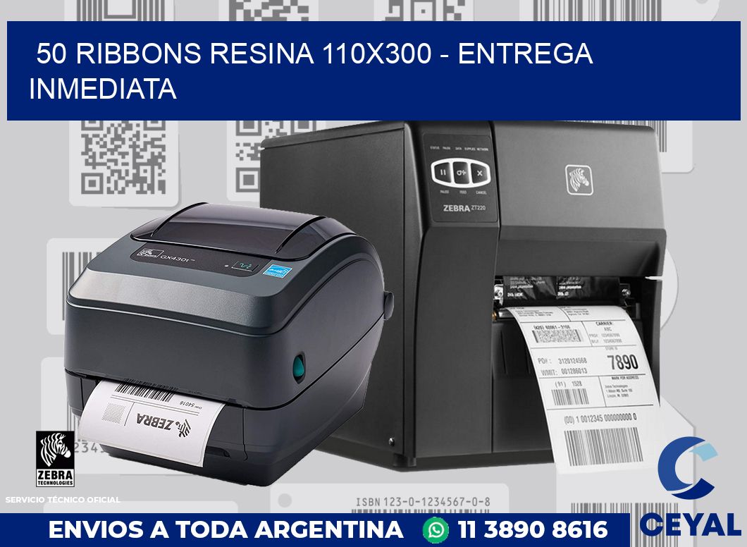 50 Ribbons resina 110x300 - Entrega inmediata