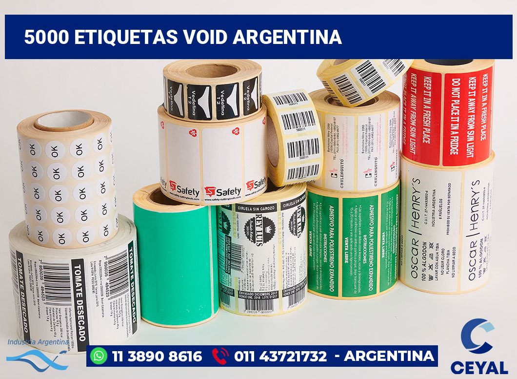 5000 Etiquetas void argentina