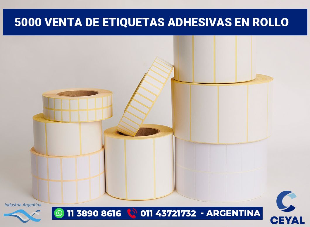 5000 Venta de etiquetas adhesivas en rollo
