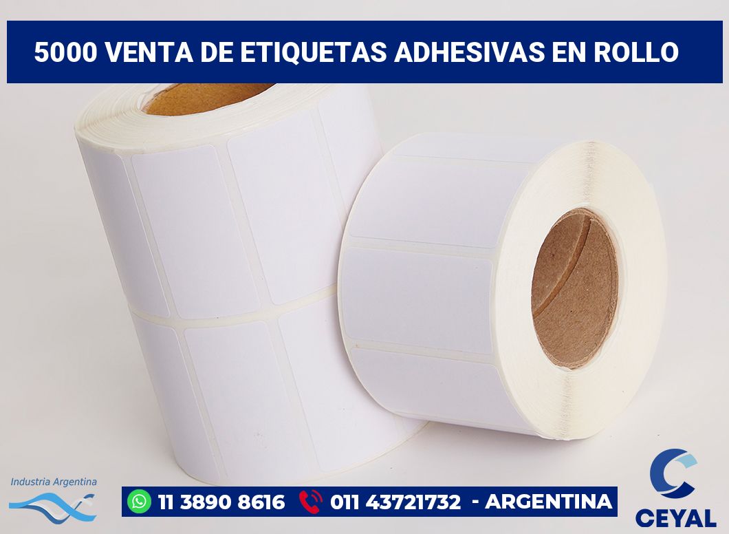 5000 Venta de etiquetas adhesivas en rollo