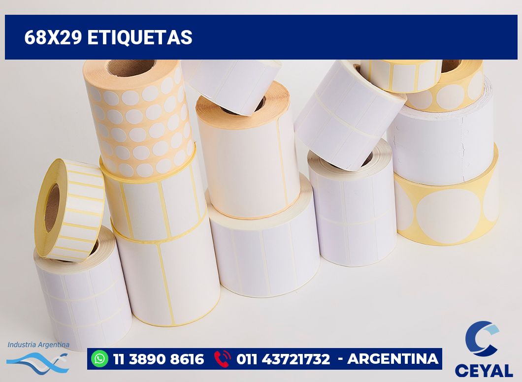 68x29 Etiquetas